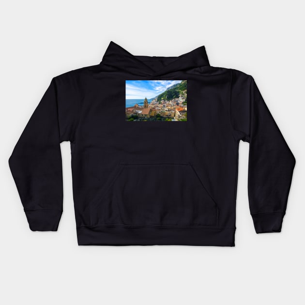 Amalfi, Italy Kids Hoodie by mitzobs